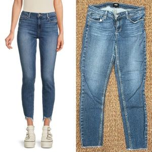 Paige Verdugo Ankle Raw Hem jeans in Axel size 32